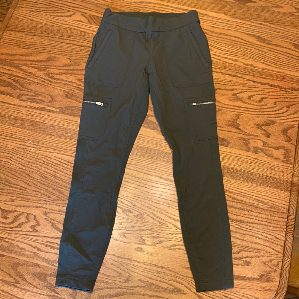 Athleta Army Green Utility Leggings